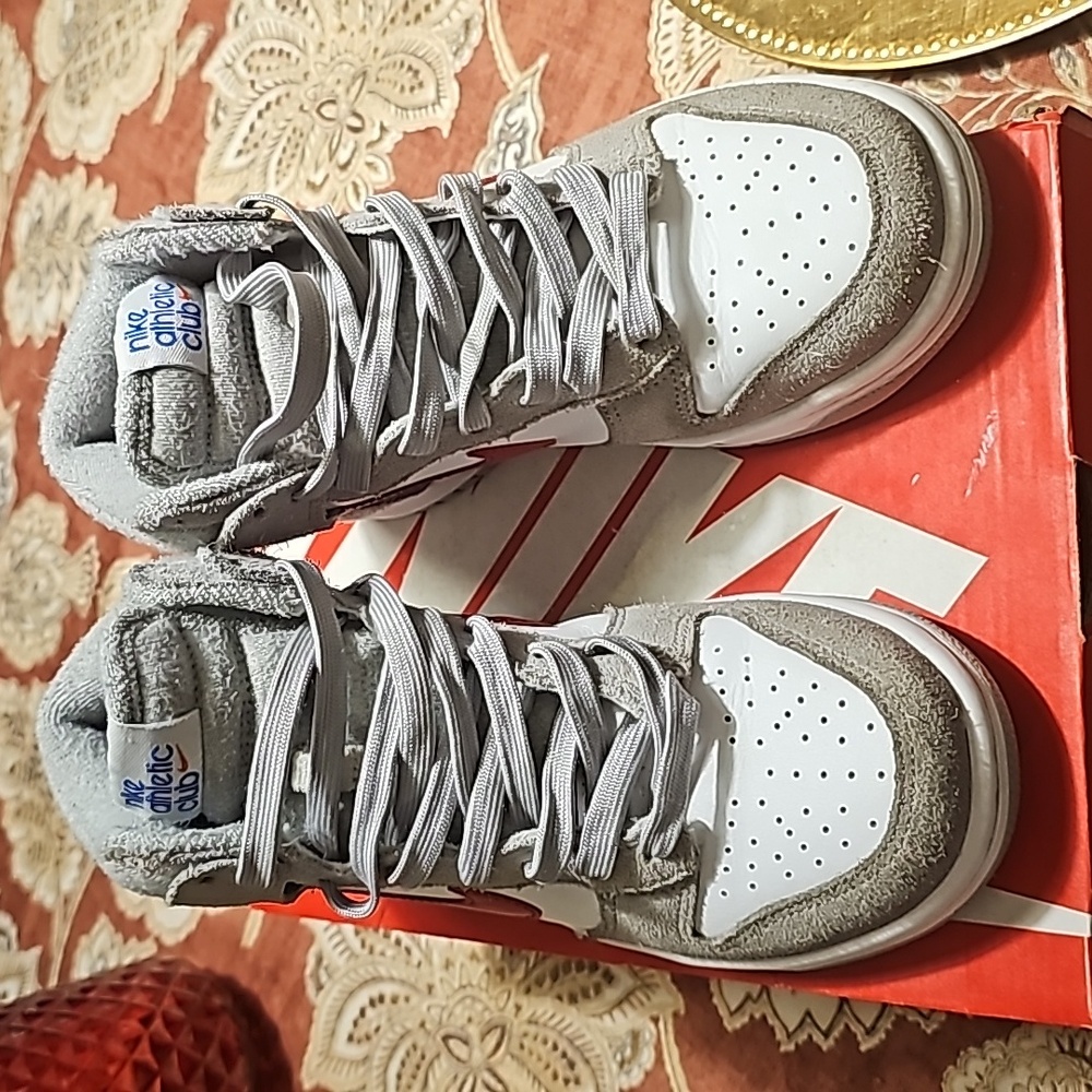 Nike Dunk High SE GS “Athletic Club”- Size: 5Y / 6.5 for Women.